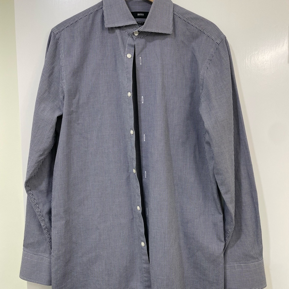 Hugo Boss checkered button down - Picture 3 of 3